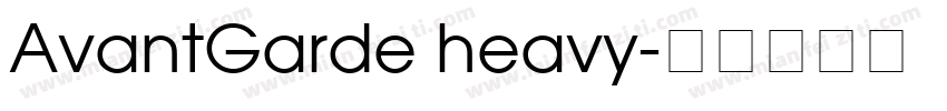 AvantGarde heavy字体转换